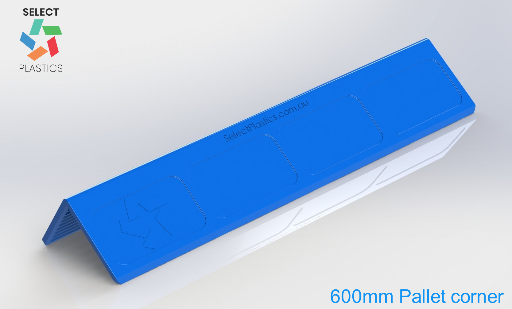 600mm Pallet Corner- Blue